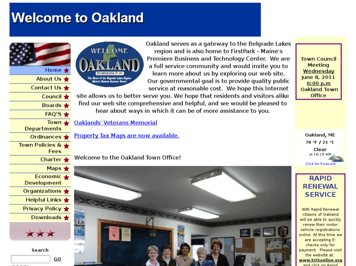 www.oaklandmaine.us