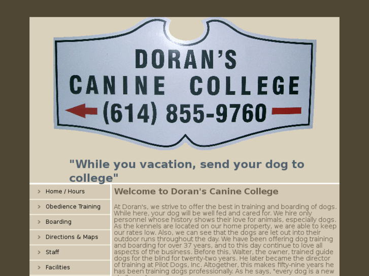 www.doranscaninecollege.com