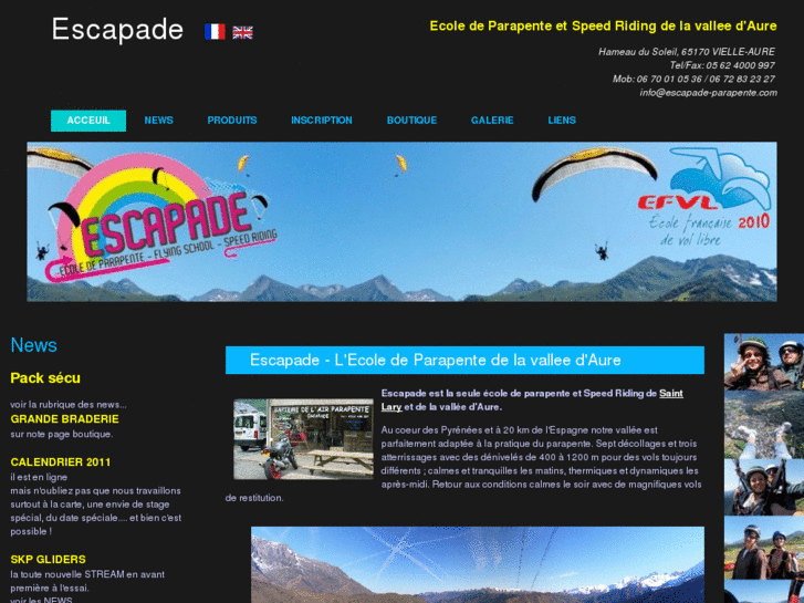 www.escapade-parapente.com