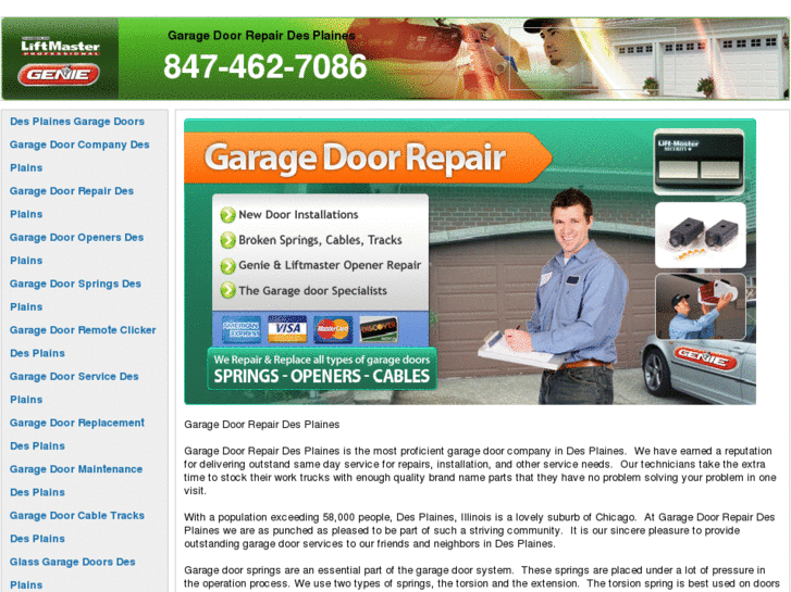 www.garagedoorrepairdesplaines.com