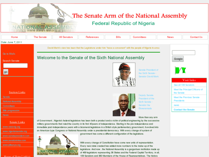 www.nigeriansenate.org