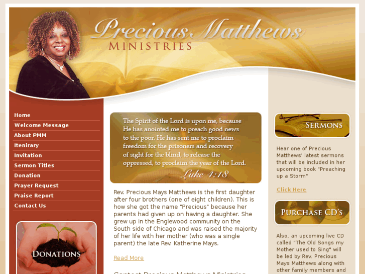 www.preciousmatthewsministries.com