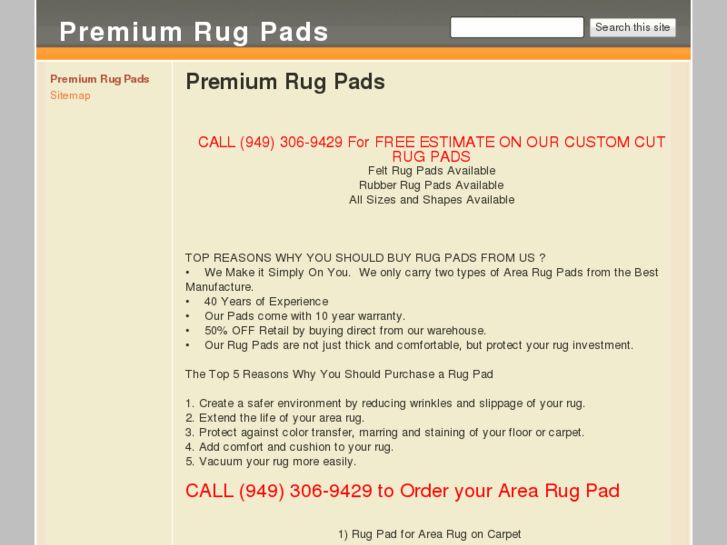 www.premiumrugpads.com