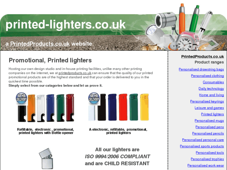 www.printed-lighters.org.uk