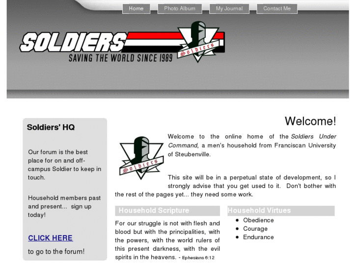 www.soldiershousehold.com