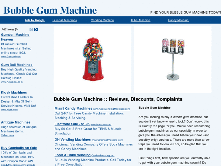 www.bubblegummachine.net