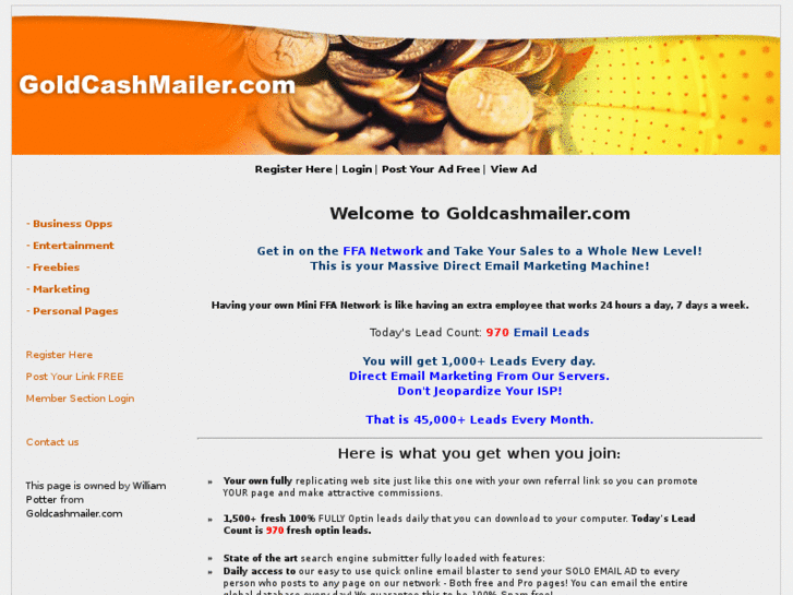 www.goldcashmailer.com