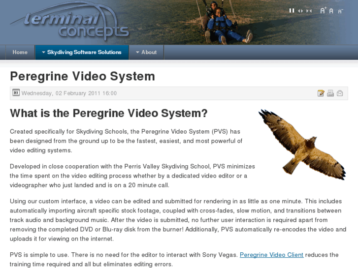 www.peregrinevideosystem.com