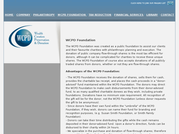 www.wcpdfoundation.com