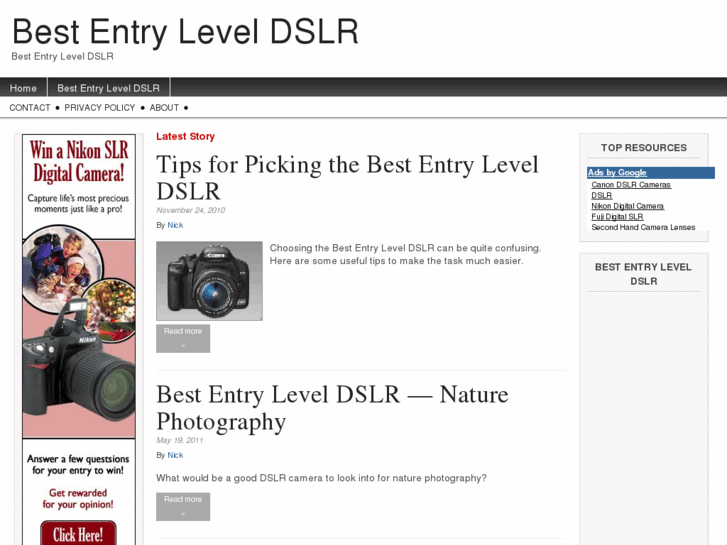 www.bestentryleveldslr.com