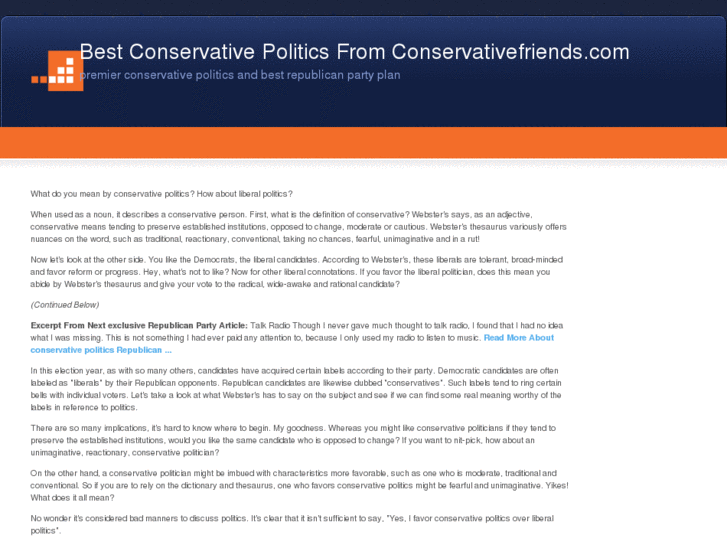 www.conservativefriends.com