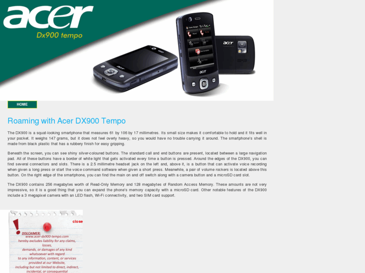 www.acer-dx900-tempo.com