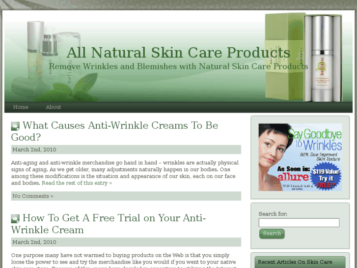 www.allnaturalskincareproducts.net