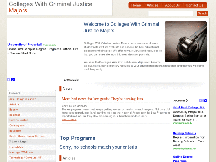 www.collegeswithcriminaljusticemajors.com