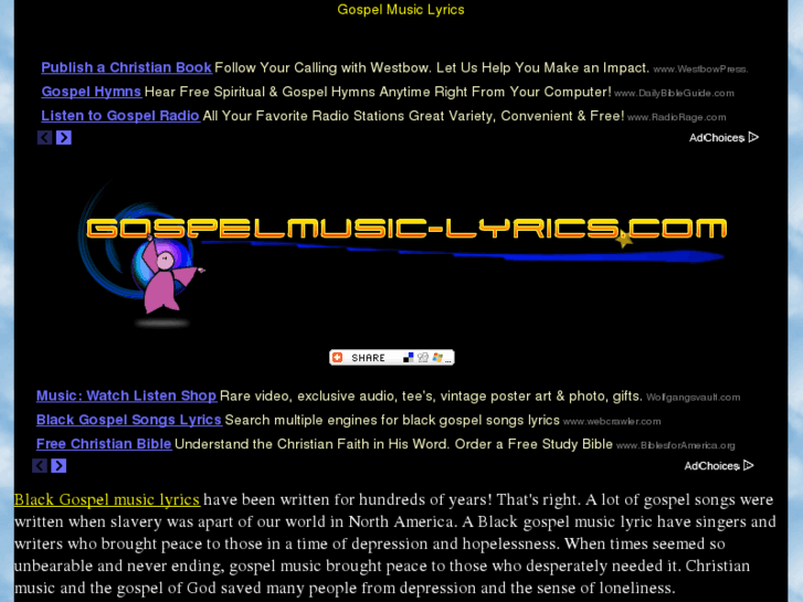 www.gospelmusic-lyrics.com