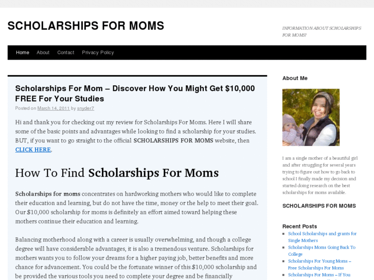 www.scholarshipsfor-moms.info