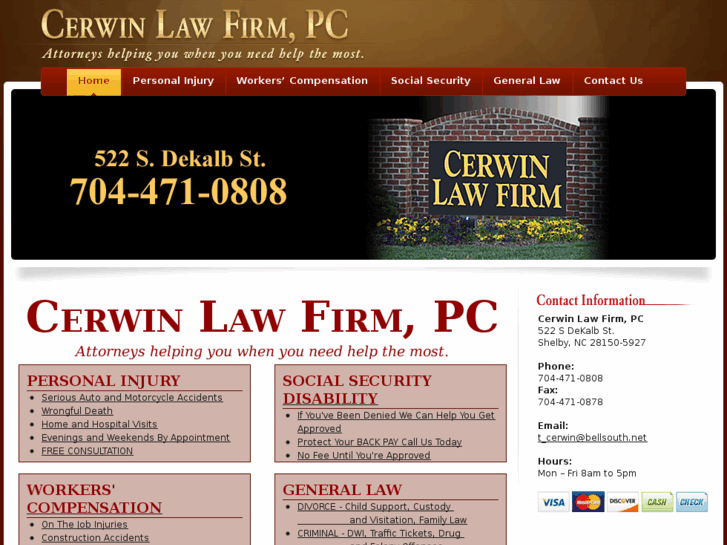 www.cerwinlawfirmshelbync.com