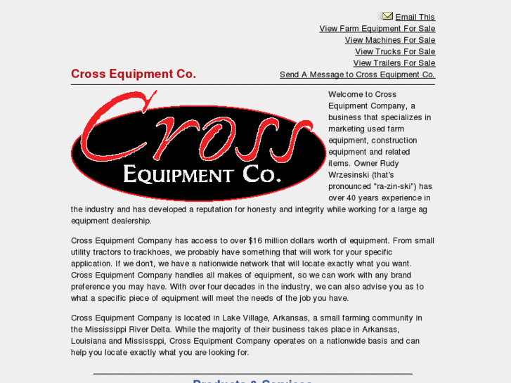 www.crossequipmentcompany.com