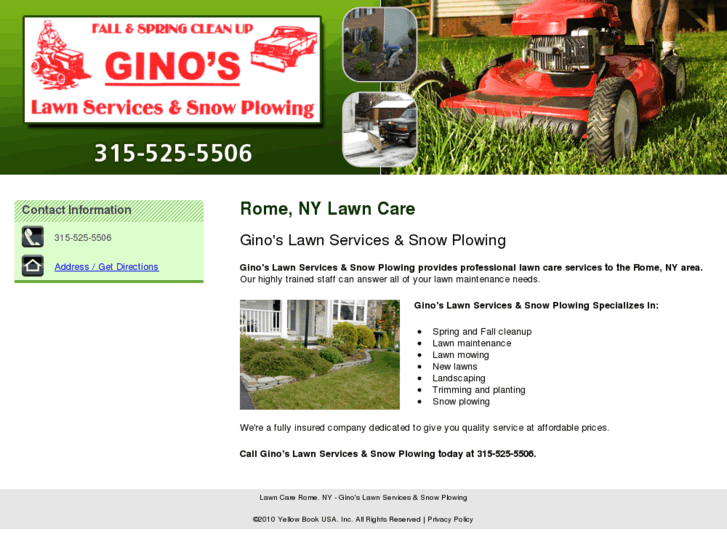 www.ginoslawnservicesandsnowplowing.info