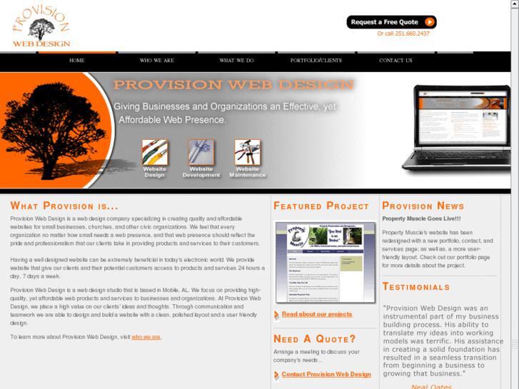 www.provisionwebdesign.com