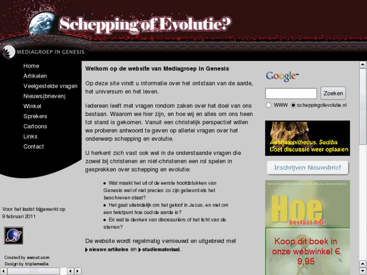 www.scheppingofevolutie.nl