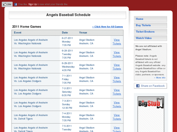 www.angelsbaseballschedule.com