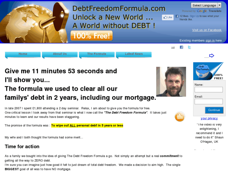 www.debtfreedomformula.com