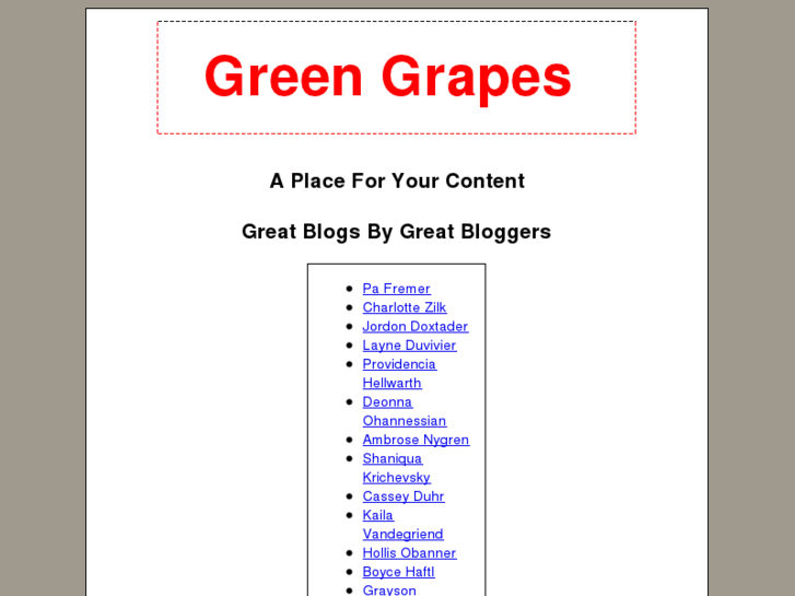 www.greengrapes.info