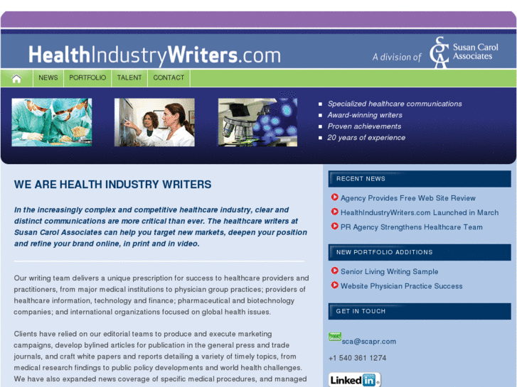 www.healthindustrywriters.com