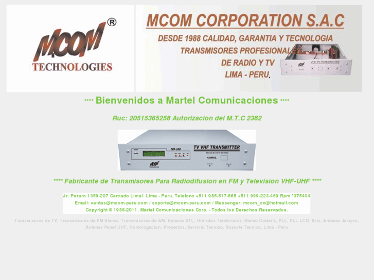 www.mcom-peru.com