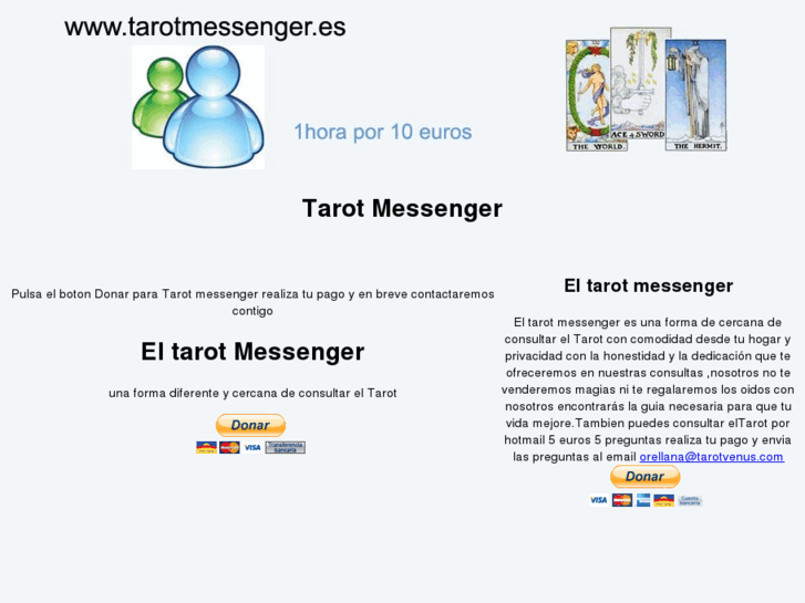 www.messengertarot.es