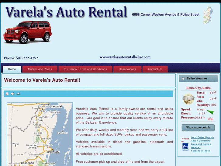 www.varelasautorentalbelize.com