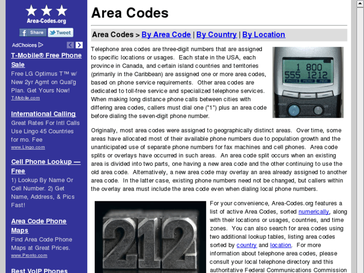 www.area-codes.org