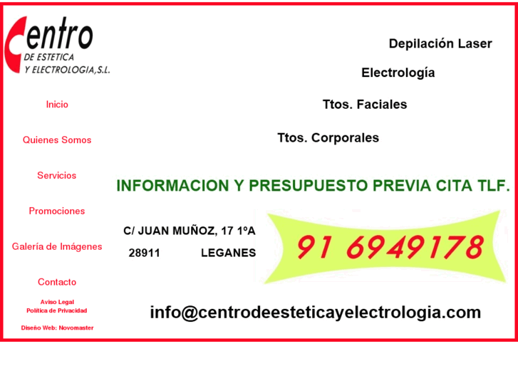 www.centrodeesteticayelectrologia.com