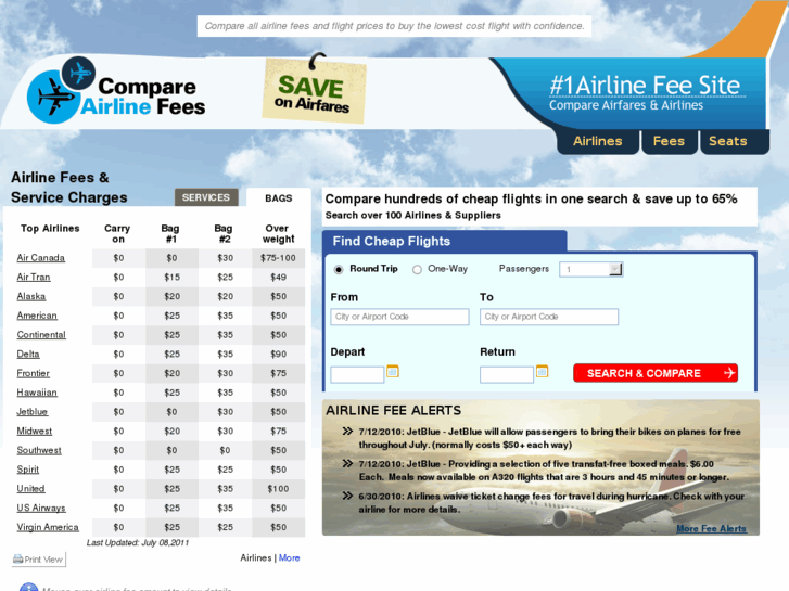 www.compareairlinefees.com