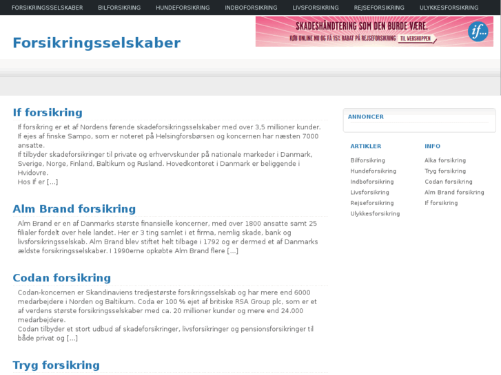 www.forsikringsselskaber.org