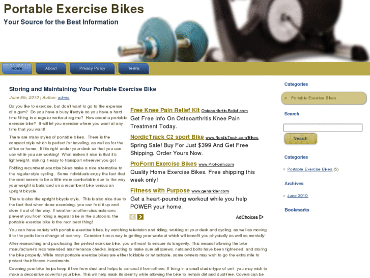 www.myportableexercisebike.com