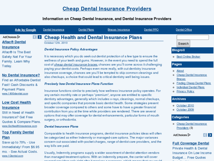 www.cheapdentalinsuranceproviders.com