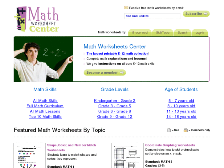 www.mathworksheetcenter.com