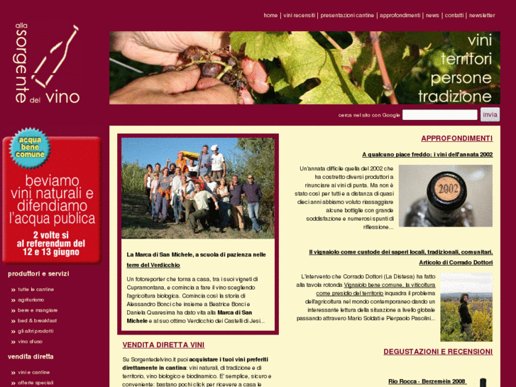 www.sorgentedelvino.it