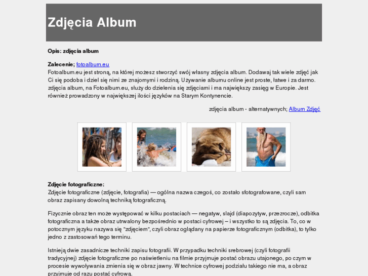 www.zdjeciaalbum.com