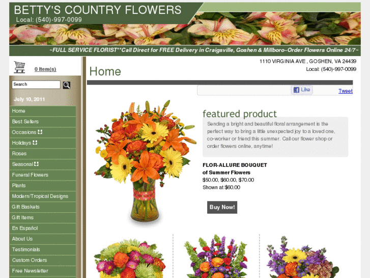 www.bettyscountryflowers.net