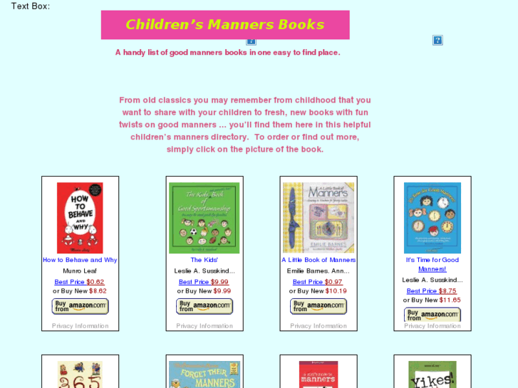 www.childrensmannersbooks.com