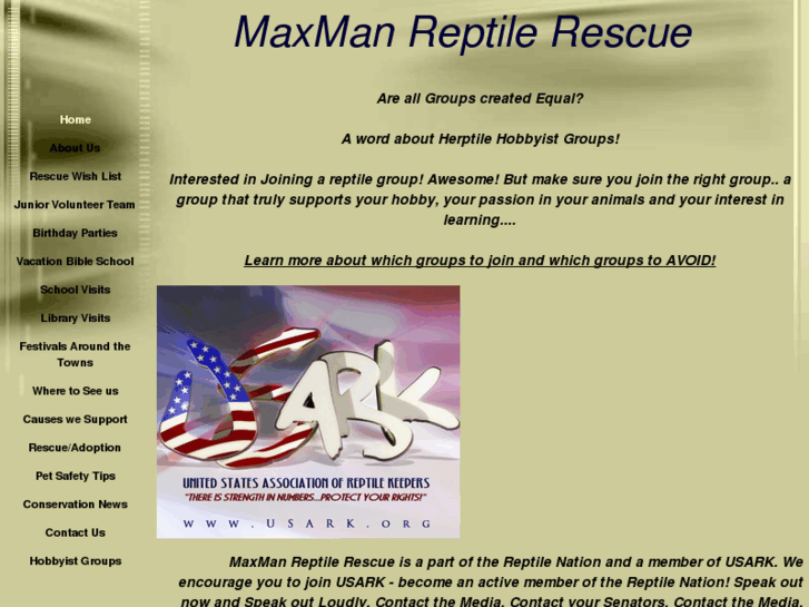 www.maxmanreptilerescue.com