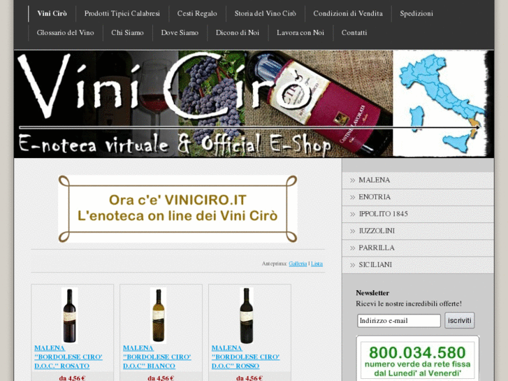 www.viniciro.it