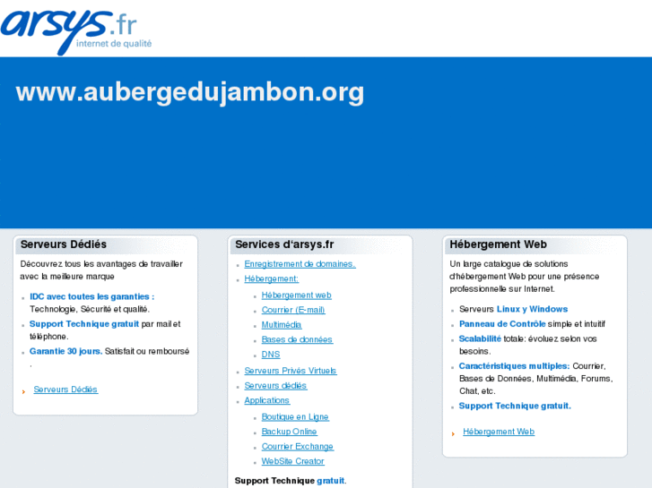 www.aubergedujambon.org