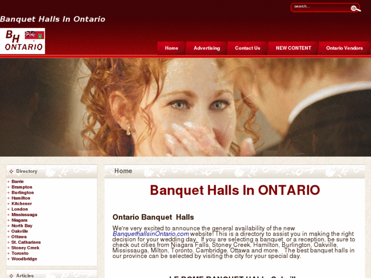 www.banquethallsinontario.com