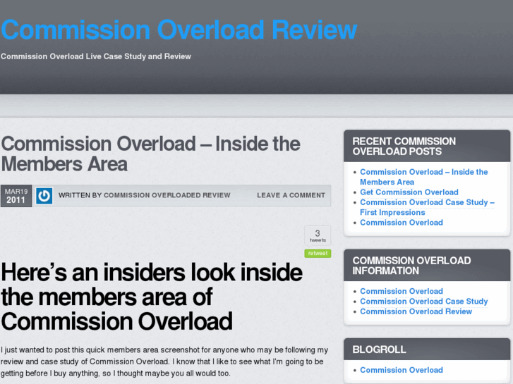 www.commissionoverloaded.com