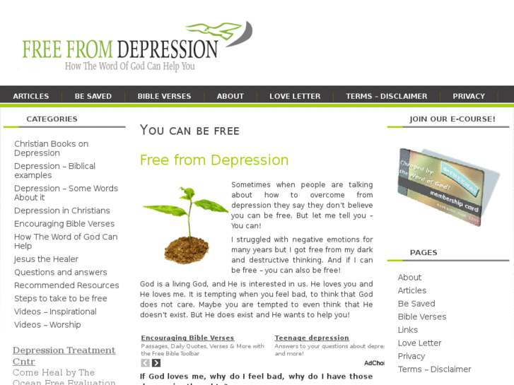 www.free-from-depression.org
