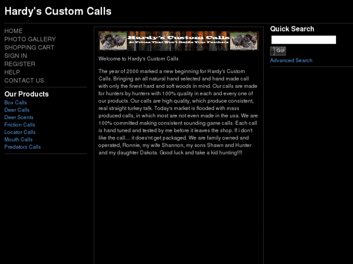 www.hardyscustomcalls.com